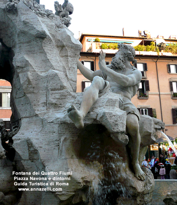 fontana dei quattro fiumi piazza navona e dintorni