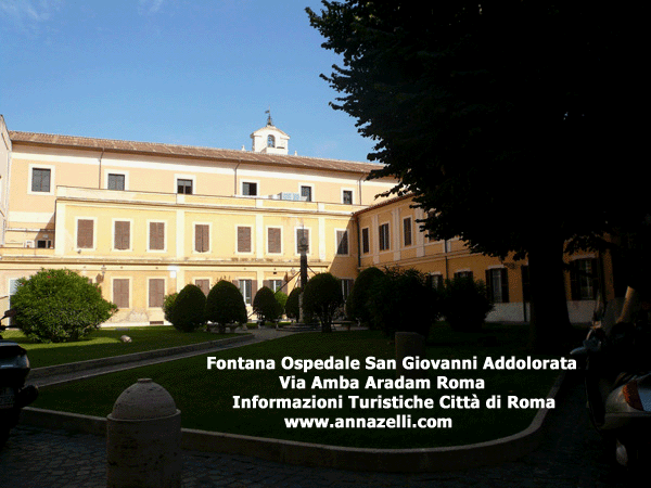 Fontana Ospedale San Giovanni, via Amba Aradam, Roma