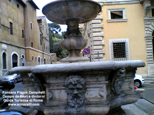 fontana piazza campitelli campo de fiori e dintorni (roma)