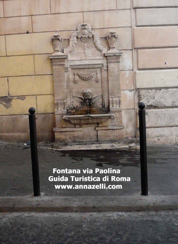 fontana via paolina, roma