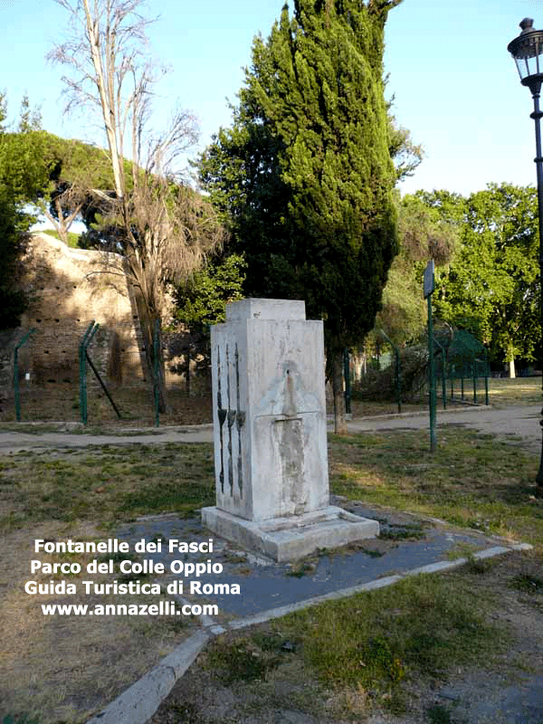 fontanelle dei fasci, parco del colle oppio, roma