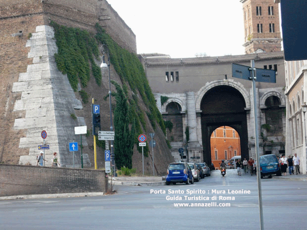 foto porta santo spirito porte mura leonine roma