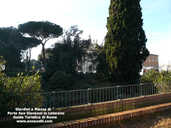 giardini di piazza di porta san giovanni in laterano roma