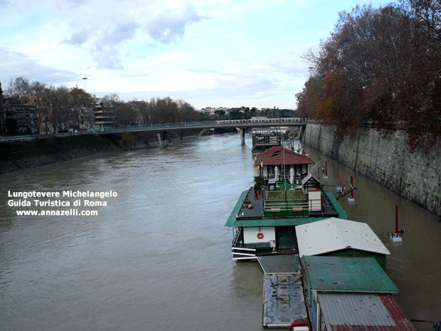 il lungotevere michelangelo a ponte nenni roma