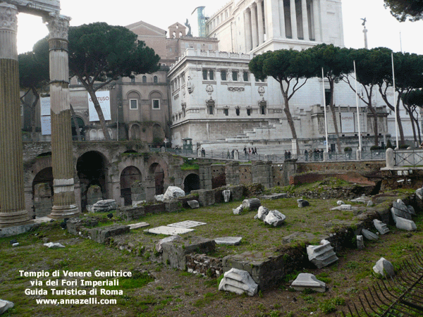 il tempio di venere genitrice al foro di cesare roma