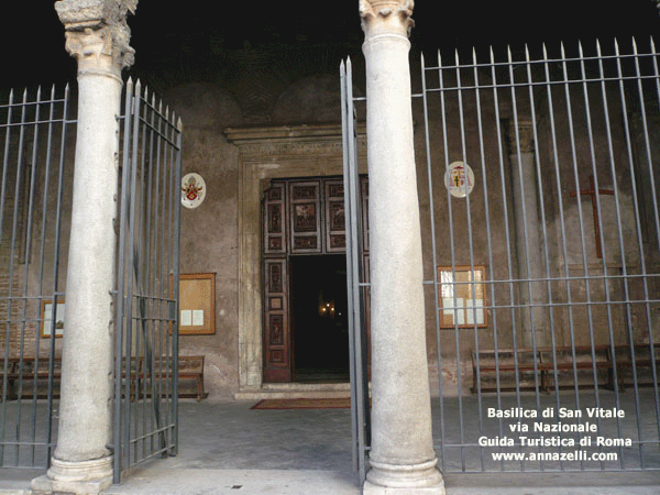 ingresso basilica di san vitale via nazionale roma