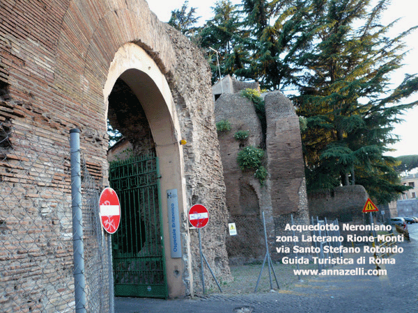 l 'acquedotto arcus neroniani roma zona laterano