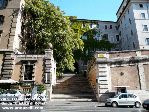 scalinata detta dei borgia a via san francesco di paola roma