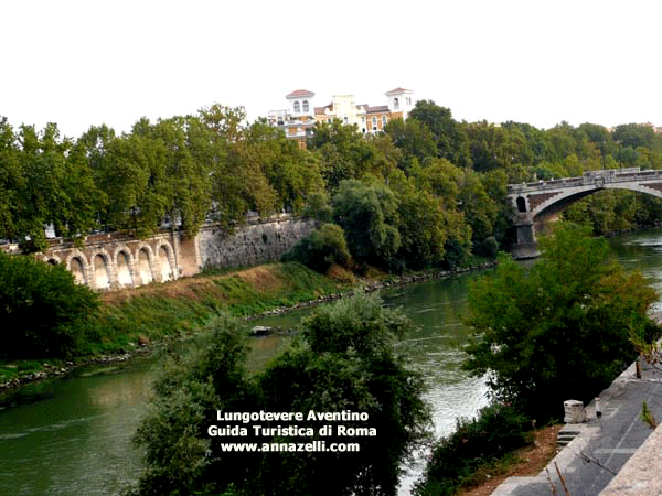 lungotevere aventino e il ponte sublicio roma