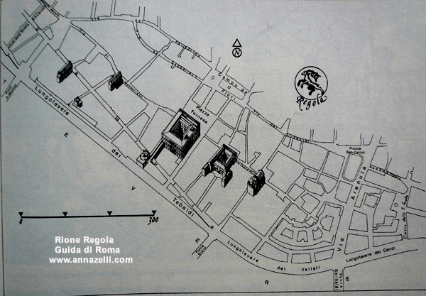 mappa rione regola roma