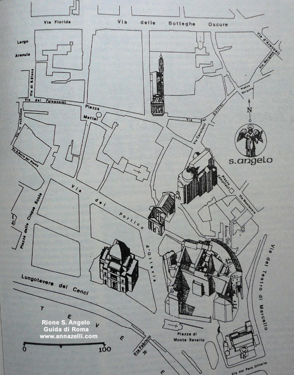 mappa rione sant'angelo roma