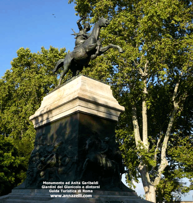 monumento ad anita garibaldi gianicolo e dintorni roma