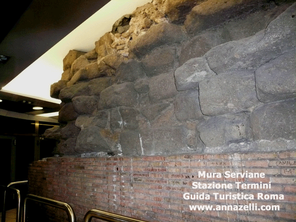 mura serviane stazione termini roma