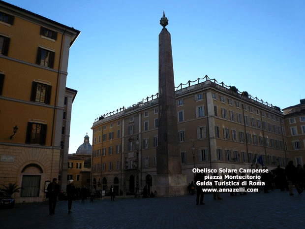 obelisco campense montecitorio roma