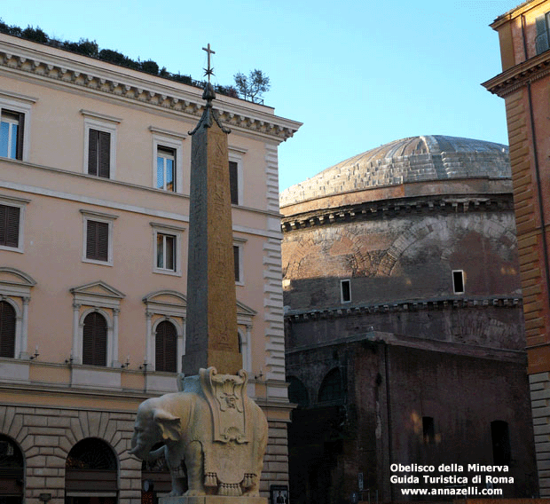 obelisco piazza della minerva a roma