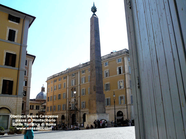 obelisco solare campense piazza montecitorio (obelischi di roma)