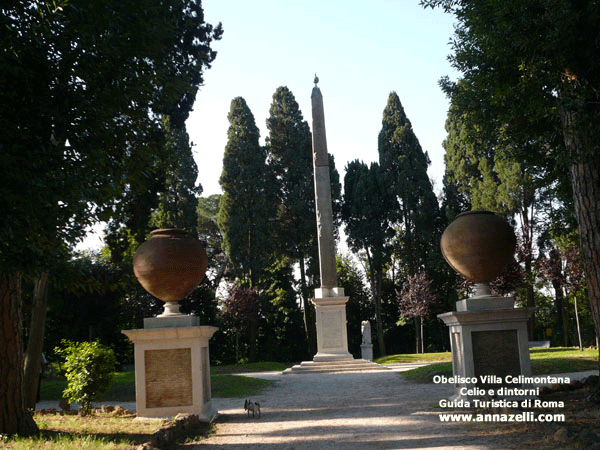 obelisco villa celimontania celio e dintorni roma