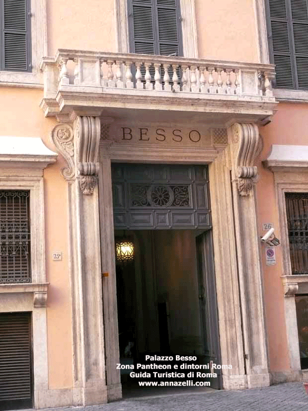 palazzo besso largo delle stimmate zona pantheon roma