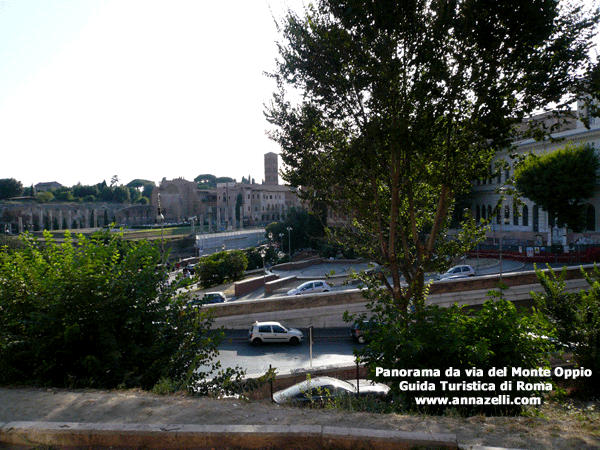 panorama a via del monte oppio a roma