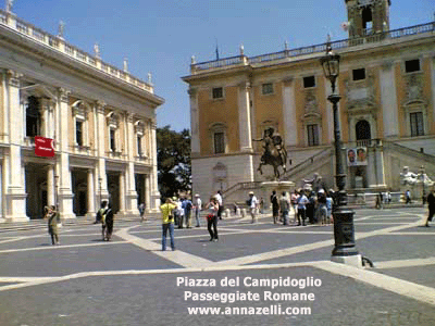 piazza del campidoglio passeggiate romane