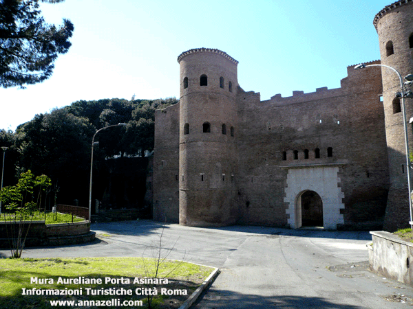 porta asinara le mura aureliane roma