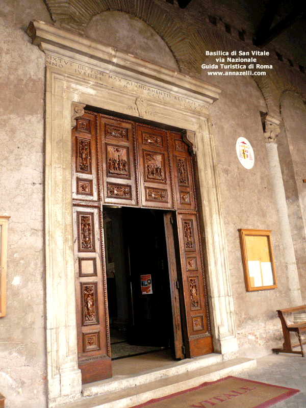 portone basilica di san vitale roma