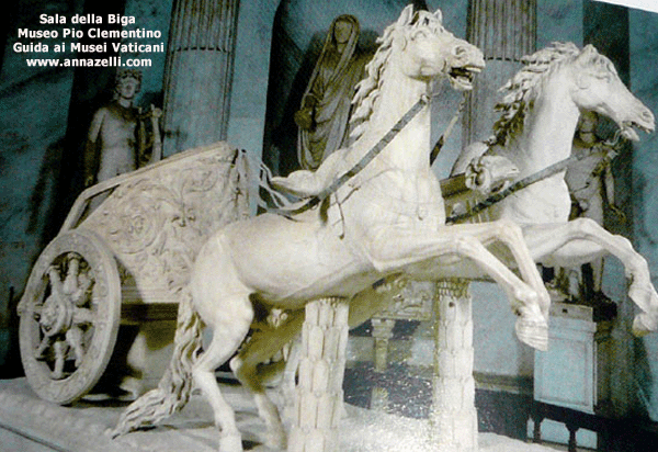 sala della biga museo pio clementino (musei vaticani)