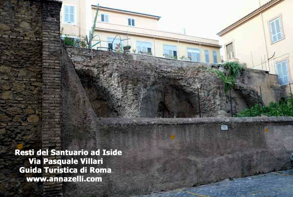 santuario di iside via villari, roma, zona colle oppio