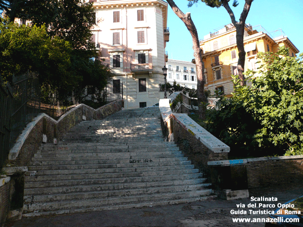 scalinata a via del parco oppio roma