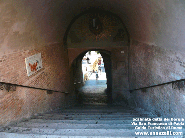 scalinata via san francesco di paola detta salita dei Borgia  Roma