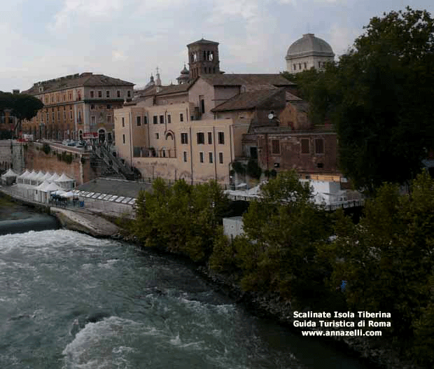 scalinate isola tiberina roma