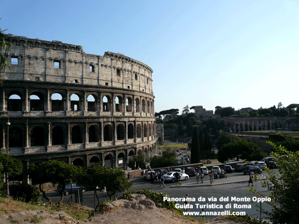 veduta da via del Monte Oppio Roma