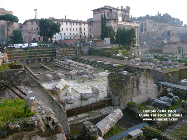 veduta del Tempio della Pace Roma