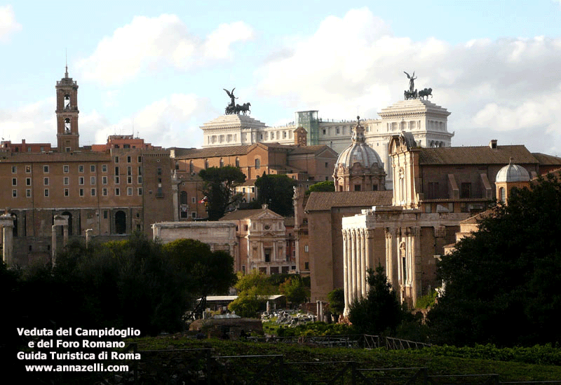 veduta del campidoglio e del foro romano foto anna zelli