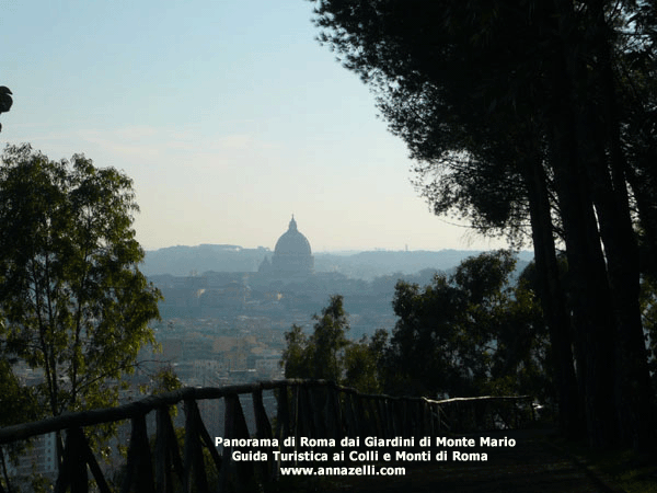 vedute dai giardini di monte mario roma