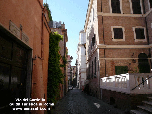 via del Cardello Rione Monti Roma