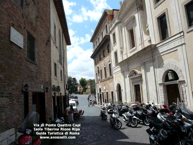 via di ponte quattro capi isola tiberina roma