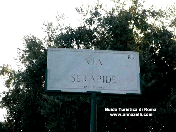 via serapide, parco del colle oppio, roma