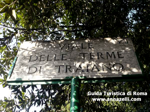 viale delle terme di traiano,colle oppio, roma