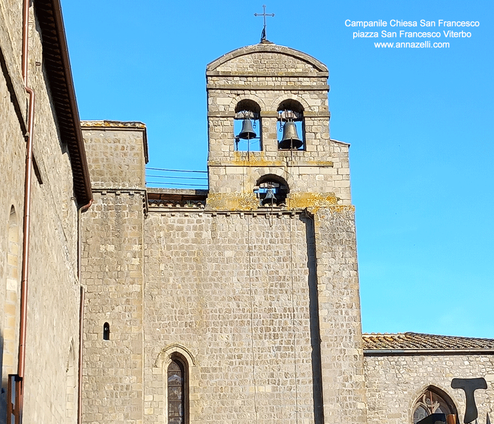 campanile basilica san francesco piazza san francesco viterbo info e foto anna zelli