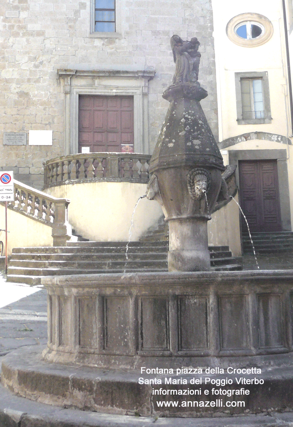 fontana santa maria del poggio piazza della crocetta viterbo centro info foto anna zelli