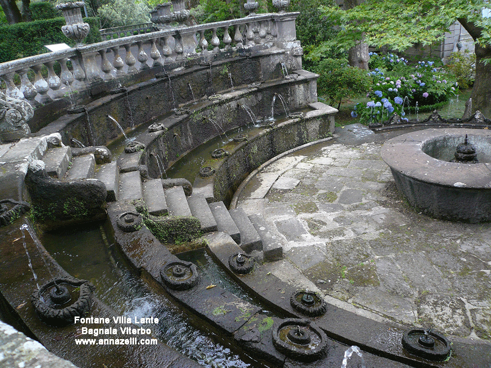 fontane villa lante bagnaia viterbo info e foto anna zelli