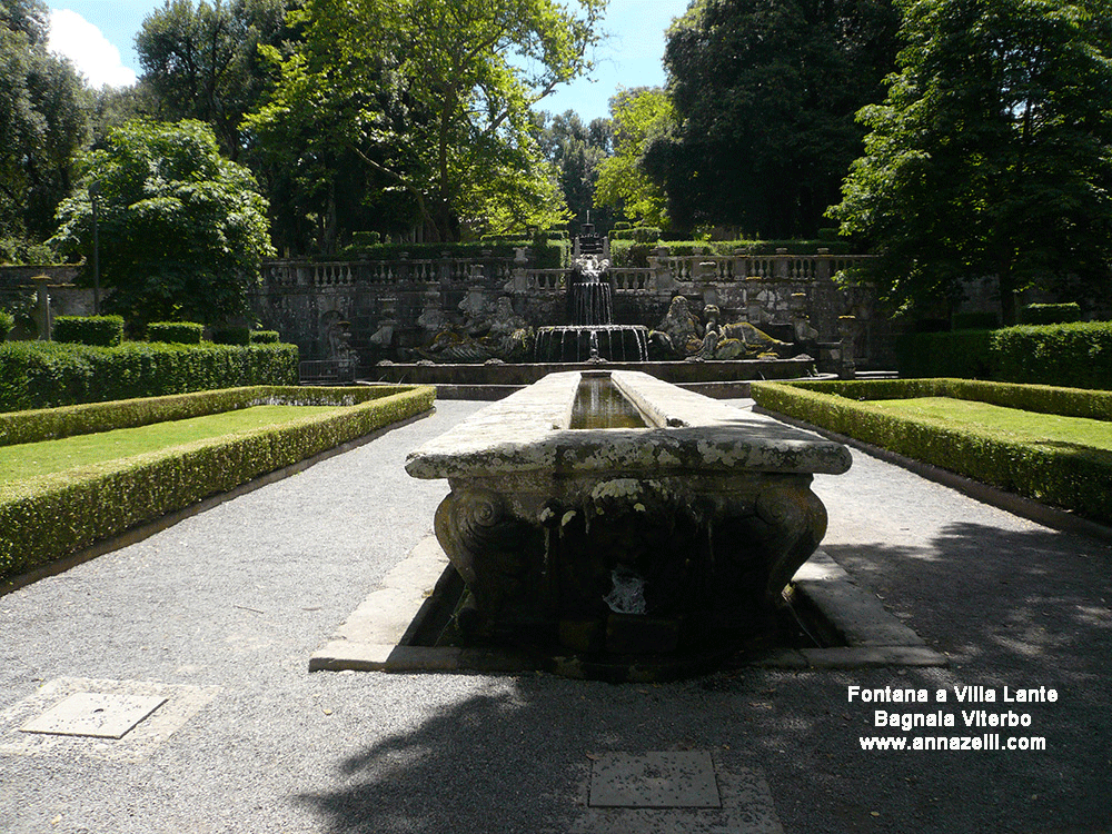 fontana villa lante bagnaia viterbo info e foto anna zelli