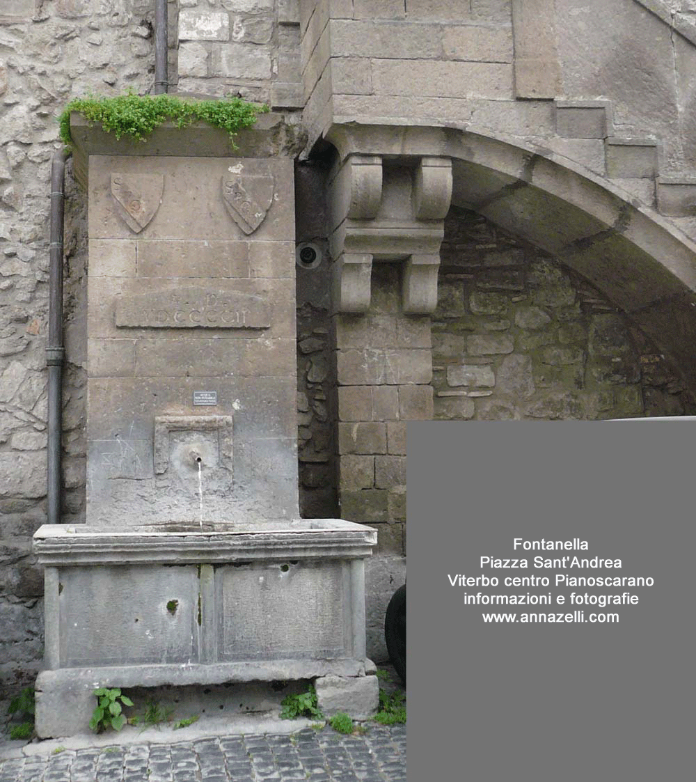 fontana a piazza sant'andrea pianoscarano viterbo info foto anna zelli