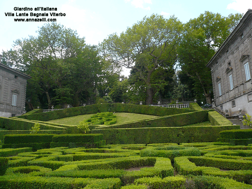 giardino all'italiana villa lante bagnaia viterbo info e foto anna zelli