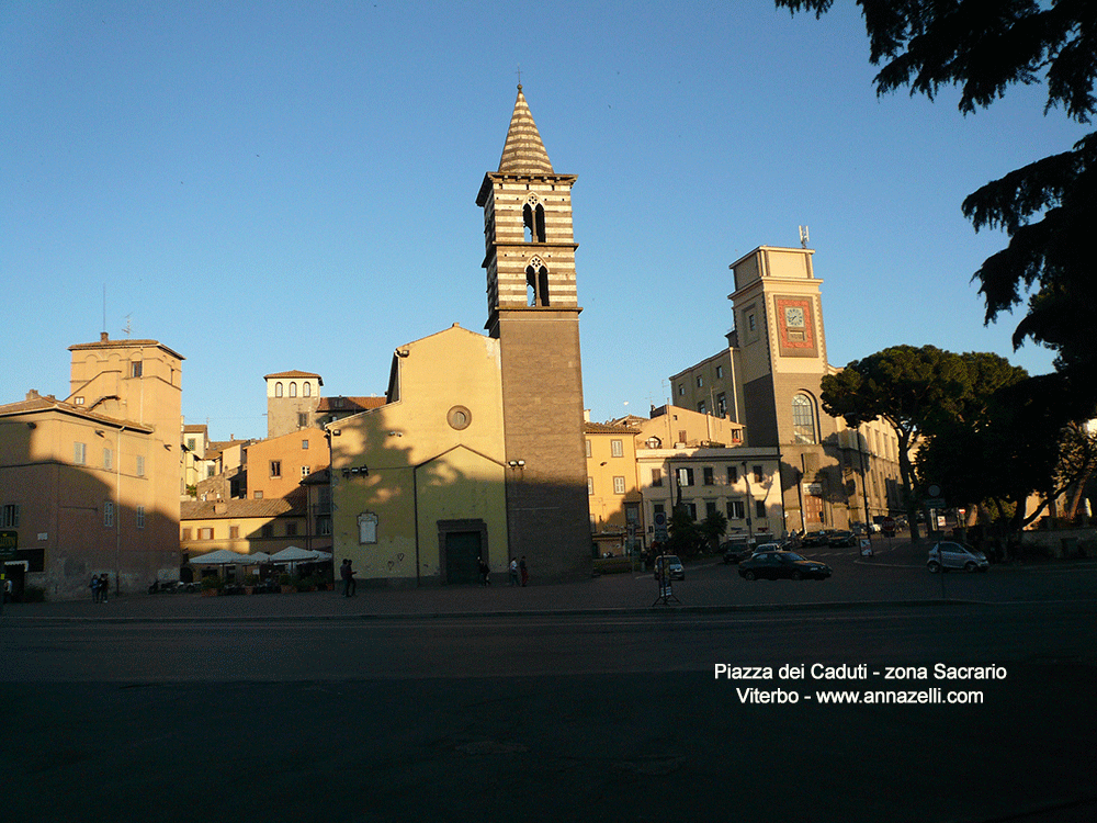 viterbo piazza dei caduti zona sacrario info e foto anna zelli