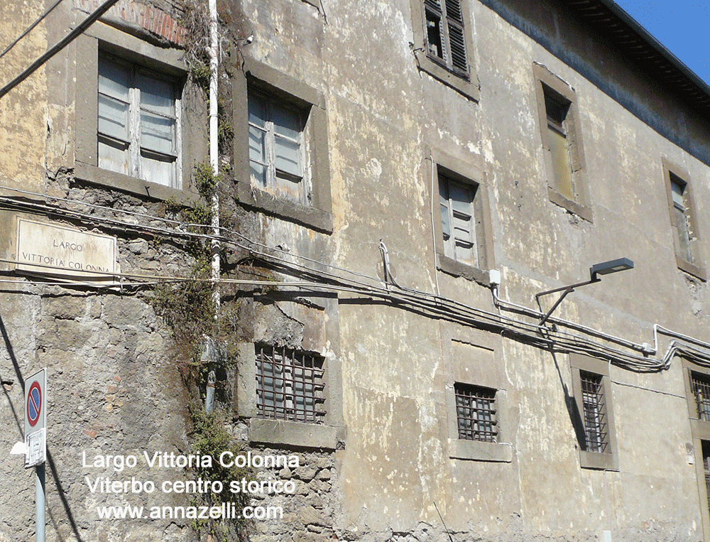 largo vittoria colonna viterbo centro storico info e foto anna zelli