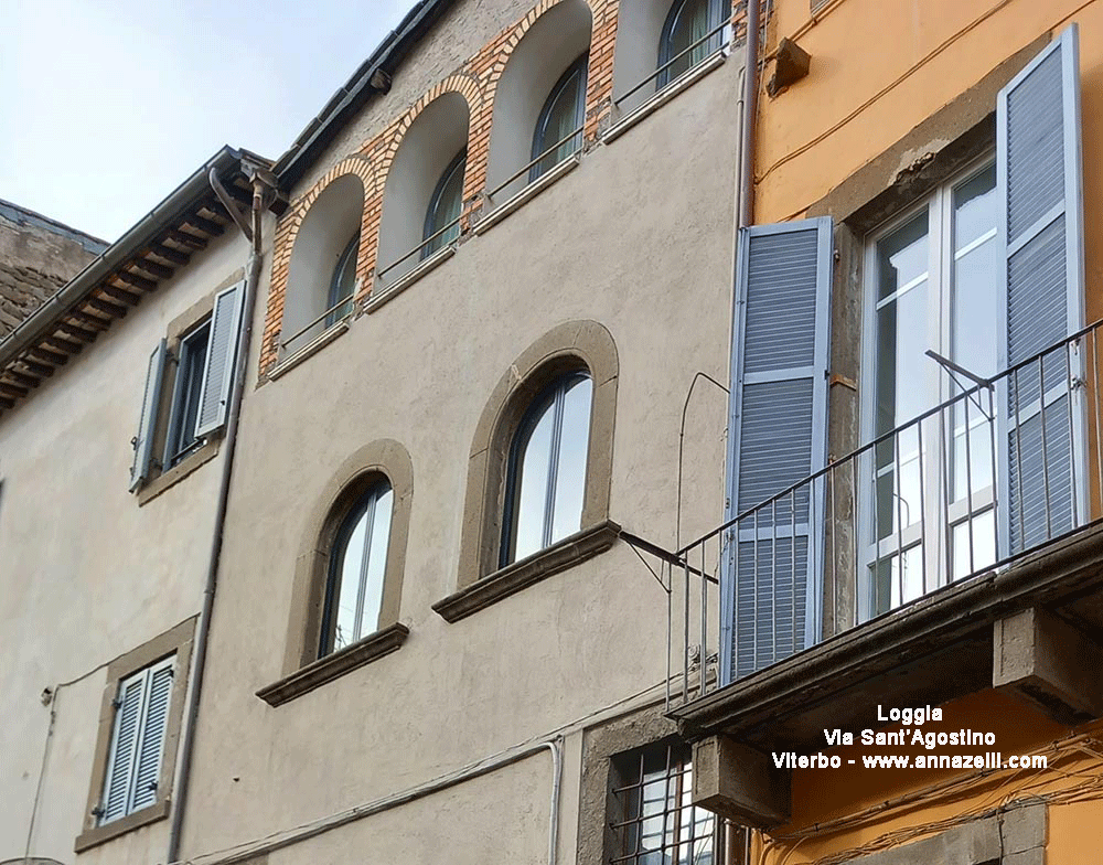 loggia via sant'agostino viterbo info foto anna zelli