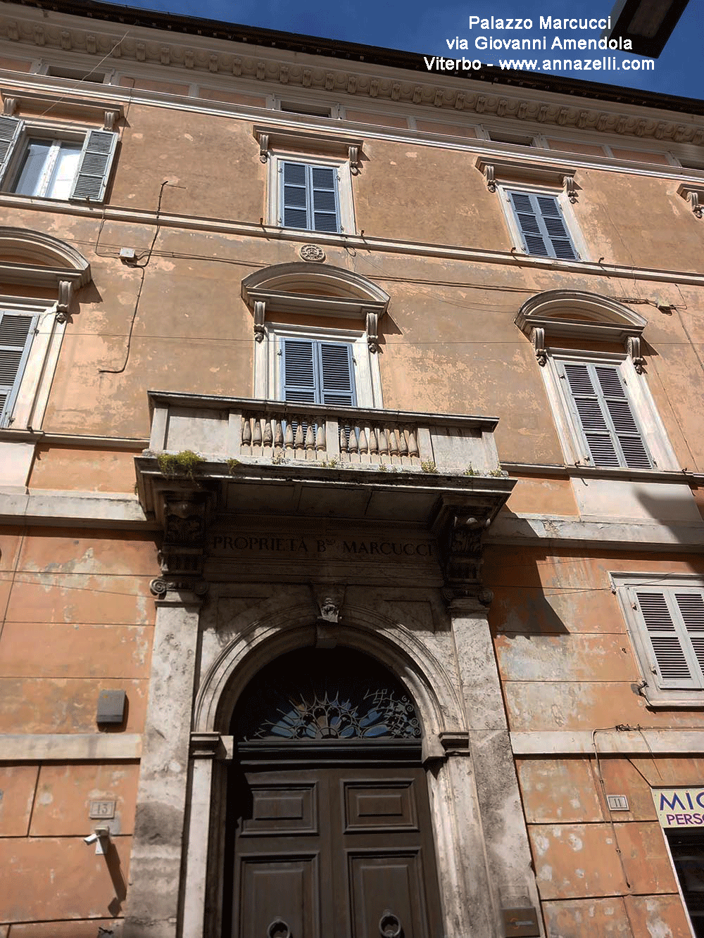 palazzo bernardino marcucci via giovanni amendola viterbo info e foto anna zelli