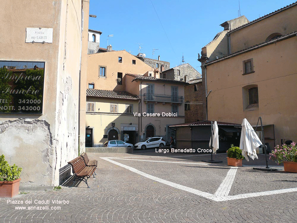 piazza dei caduti viterbo info e foto anna zelli